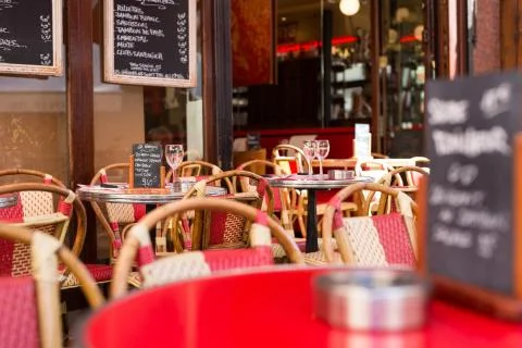 Let's eat in Paris! 스톡 사진