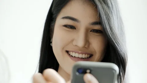 Let's enjoy shopping online using my phone. Stock Footage 104070122