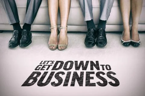 Lets get down to business image Stock Photos
