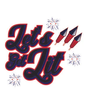 Let's Get Lit Stock Illustration