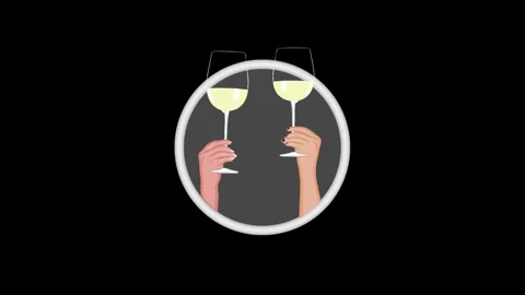 Lets get the party started - Animation for party announcement with a push o.. Stock Footage 307000323
