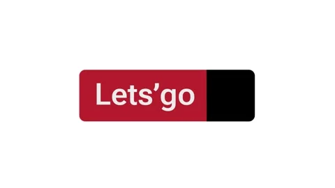 Lets go Animation of retro Let's go text. 4K video motion graphic Stock Footage 306030455