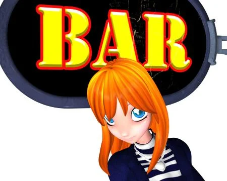 Let's go to bar Stock Illustration