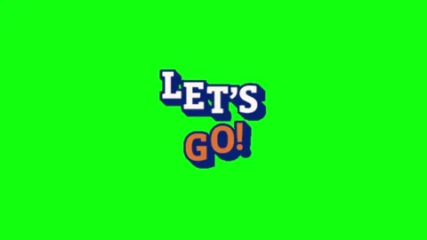 Let's Go Gesture Green Screen Background Video stock 336260527