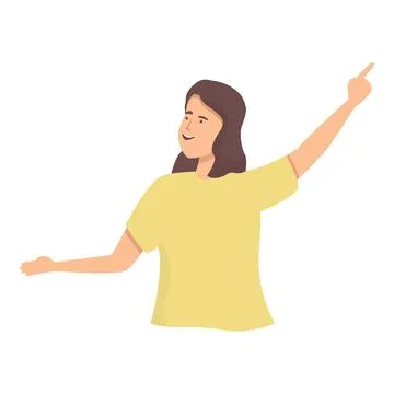 Lets go icon cartoon vector. Person talk イラスト素材