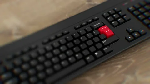 Let's Go red button on keyboard. A finger presses Enter. Click Let's Go. Wide Stock Footage 203803172