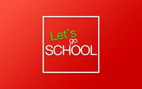 Let's go school. Stock Illustration