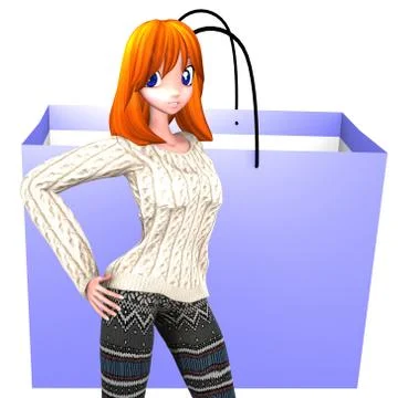 Let's go to shopping Stock Illustration