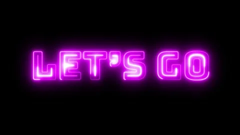 Lets Go Text Animation Stock Footage 309158902