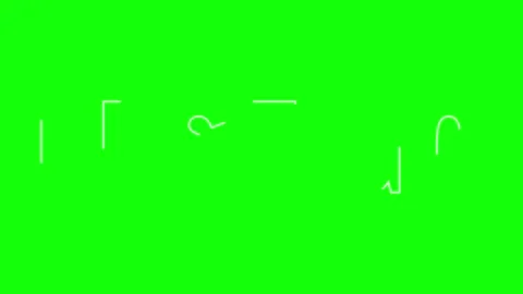 Let's Go text font .simple and green screen. Stock Footage 255249486