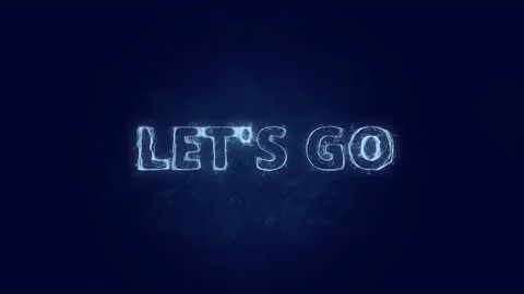 Let's go text. Plexus with text let's go. Plexus. 4K video Stock Footage 171625434
