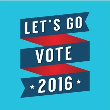 Let'S Go Vote Stock Illustration