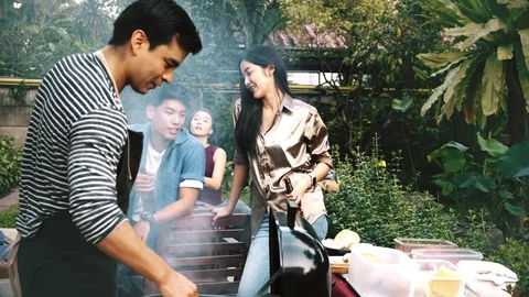 Let's grill some burger Stock Footage 99017326