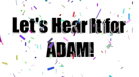 Lets Hear It for ADAM Stock Footage 38563393