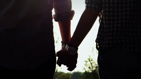 Let's holding hands. Stock Footage 95219383