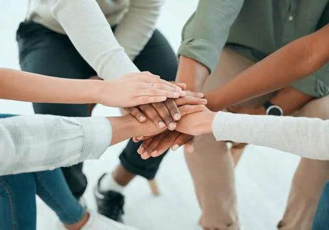Lets make it a good and sober week. an unrecognisable group of people sitting Stock Photos