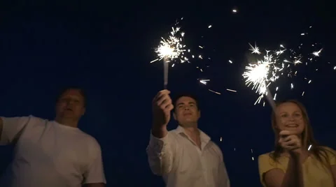 Let's make this night brighter Stock Footage 52060805