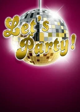 Let's party background Stock Illustration