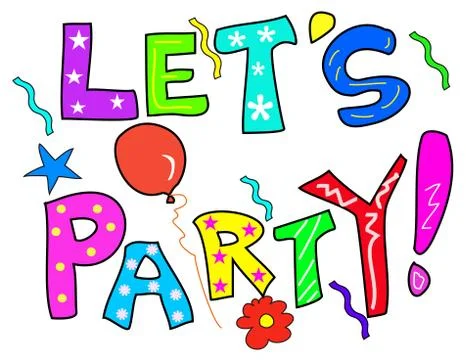 Let's party ! Stock Illustration