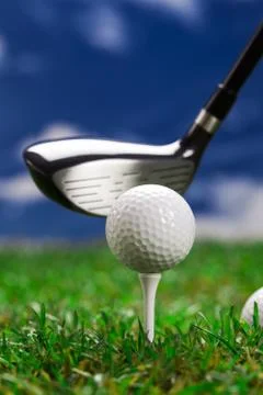 Let's play a round of golf! Stock Photos