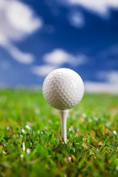 Let's play a round of golf! Stock Photos