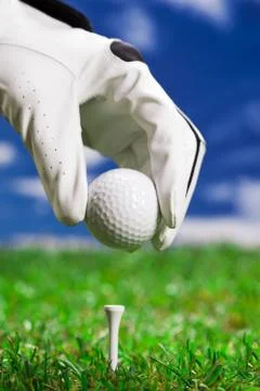 Let's play a round of golf! Stock Photos