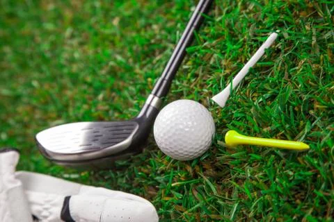 Let's play a round of golf! Stock Photos
