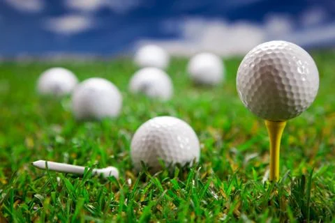 Let's play a round of golf! Stock Photos