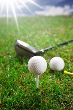 Let's play a round of golf! Stock Photos