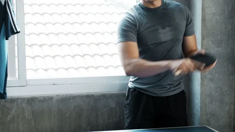 Let's play table tennis. Stock Footage 103437732