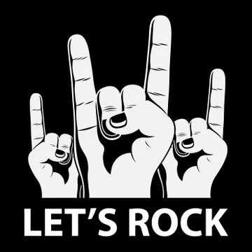 Let's rock Stock Illustration