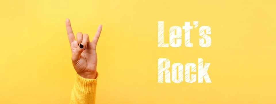 Let's rock panoramic Stock Photos