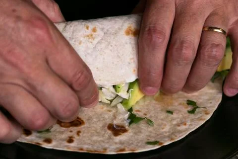 Lets roll tortilla Stock Photos