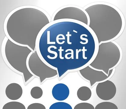 Lets start Stock Illustration