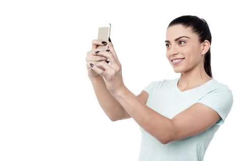 Let's take a selfie ! Stock Photos