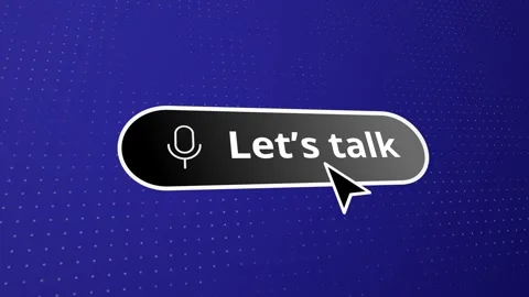 Let's talk call to action button, animated motion graphic Stock Footage 294151756