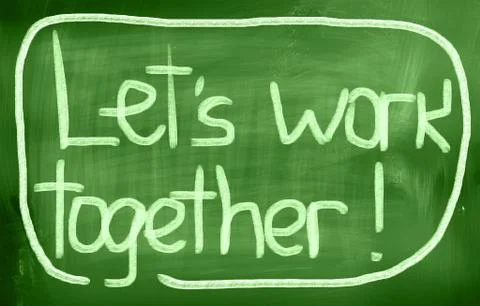 Let's work together concept Stock Illustration