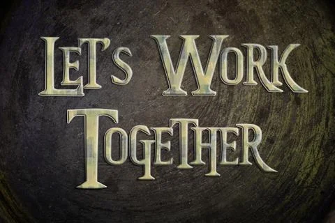 Let's work together concept Stock Illustration