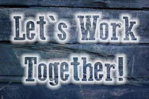 Let's work together concept Stock Illustration