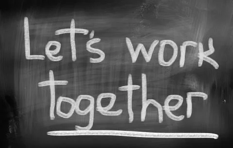 Let's Work Together Concept Stock Illustration