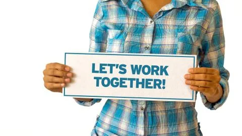 Lets work together Stock Illustration