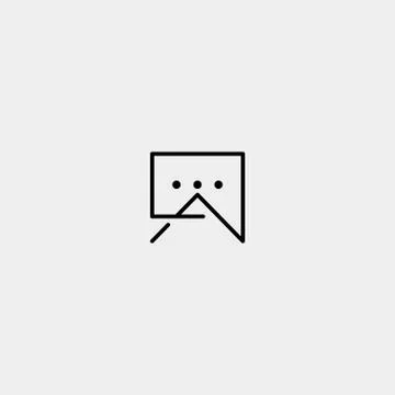 Letter A AA Chat Talk Logo Template Vector Design Stock Illustration