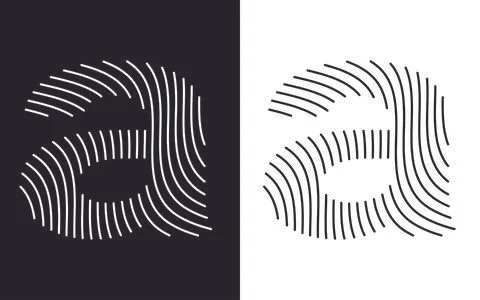 Letter a, aa design logo Illustrazione stock