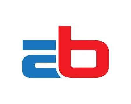 Letter AB logo design template elements Stock Illustration