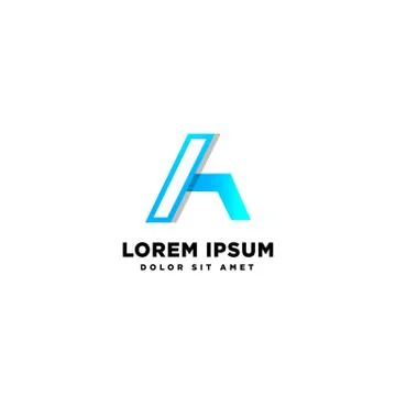 Letter A Abstract creative logo template vector illustration Stock Illustration