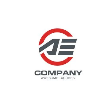 Letter AE vector Stock Illustration