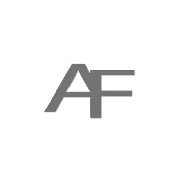 Letter AF logo Stock Illustration