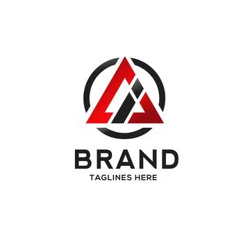 Letter AI strong logo vector illustration template, Stock Illustration