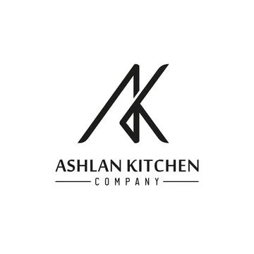 Letter AK Logo Stock Illustration