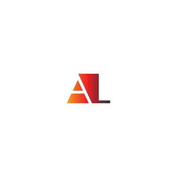 Letter AL logo combination Stock Illustration